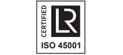 ISO 45001 Occupational Health and Safety certification logo